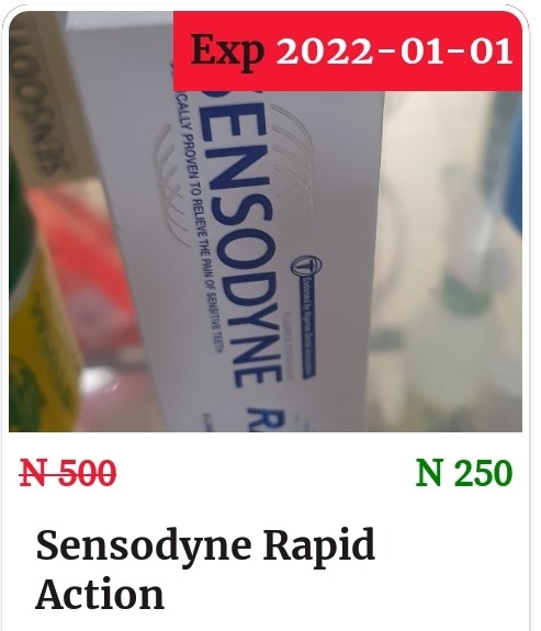 Sensitivity toothpaste- 50% Off Price Slash!