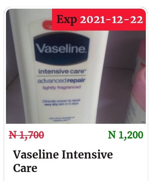 Vaseline Intensive Care Body Lotion- massive price slash!
