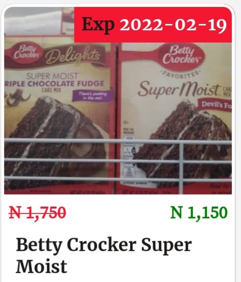 Betty Crocker Super Moist Chocolate Fudge Cake Mix,